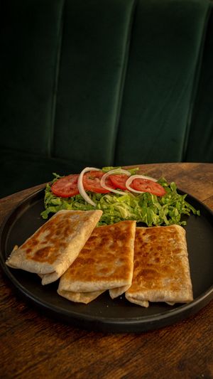 Burritos veganos  at Alijuan Café in Mexico City