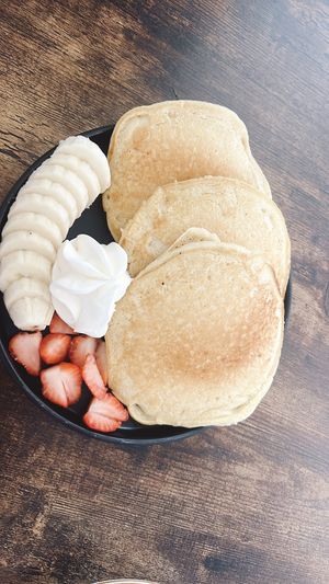 hot cakes  at Alijuan Café in Mexico City