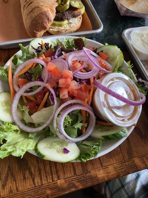 Lebanon Greens salad  at Willimantic Brewing and Main Street Cafe in Willimantic