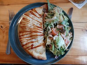 Tortilla mit veganem Chili at Hotel Brauhaus Wiesenmühle in Fulda