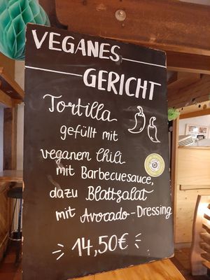 Veganes Gericht des Tages at Hotel Brauhaus Wiesenmühle in Fulda