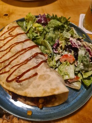 Tortilla - the avocado dressing was very good at Hotel Brauhaus Wiesenmühle in Fulda