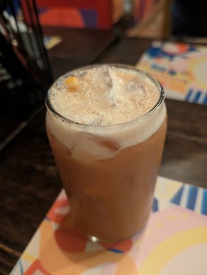 Peach iced tea at Măm Măm in Nairobi