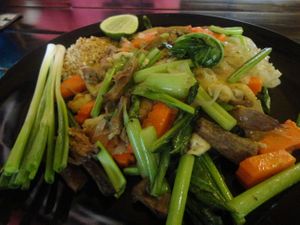 Vegan Pad Thai with mushroom at Baan Boon - Manee in Chiang Mai