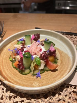 salad  at Juntos Farm  in Ibiza