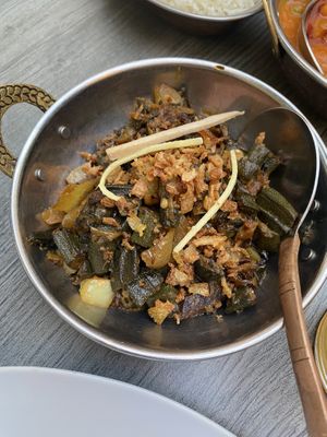 Okra  at Indian Palace Restaurant in Salzburg
