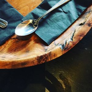 waiting for the food to arrive at Toukoul in Brussels