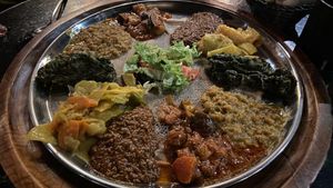 Sharing platter  at Toukoul in Brussels