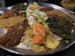 The one vegan option (same as vegetarian, minus goat cheese)  at Toukoul in Brussels