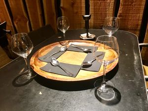 inside at Toukoul in Brussels