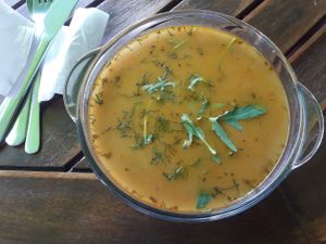 Bean soup at Vege Club Amar in Szczecin