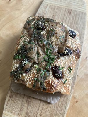 Mediterran focaccia   at Brotraum in Munich