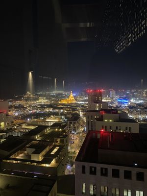 Views of downtown   at Sora Rooftop in Doha