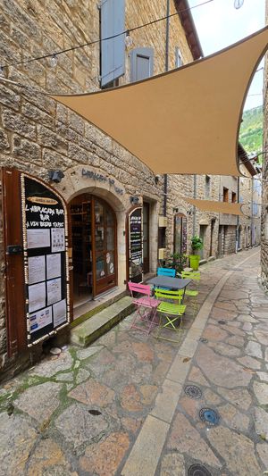 Back street at l'Abracada bar in Gorges Du Tarn Causses