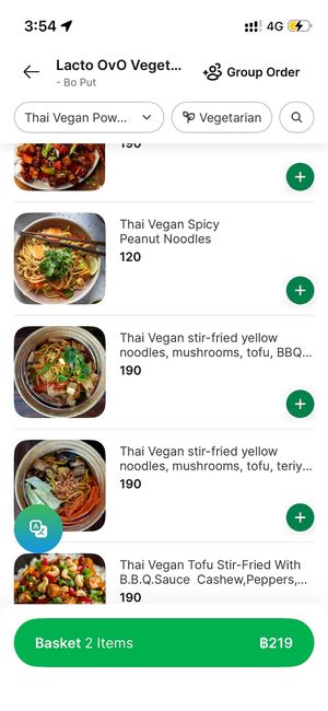   at  Happy's Lacto Ovo Vegetarian in Koh Samui