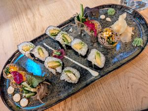 Soba Blossom & Hosomaki Avocado at Bloom Sushi in Lyon