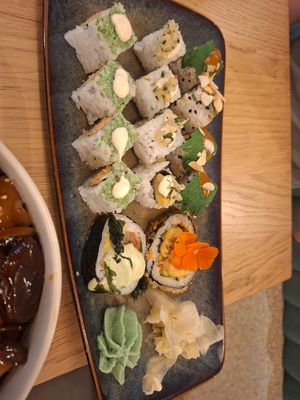Sushi platter for one at Bloom Sushi in Lyon