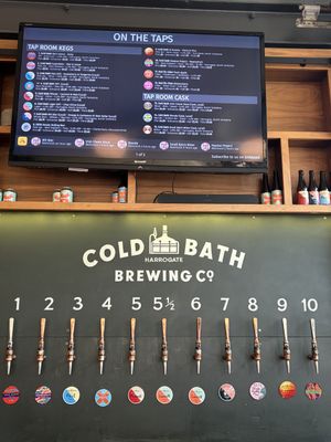 The craft beer bar   at Yuzu Street Food in Harrogate