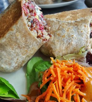 Mental Lentil whole grain wrap at Choices Kitchen in Miami