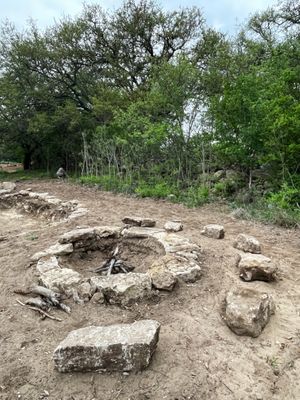 communal firepit at Seed of Life - Texas in Johnson City