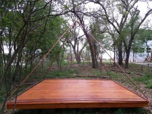 Prayer Pyramid - crystal infused copper pyramid meditation space. at Seed of Life - Texas in Johnson City