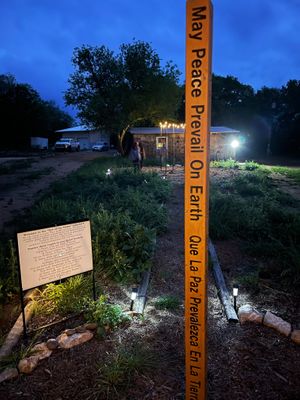 Peace pole at Seed of Life - Texas in Johnson City