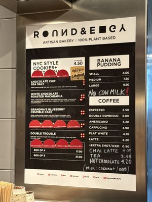 Menu  at Round & Edgy - KERB in Berlin