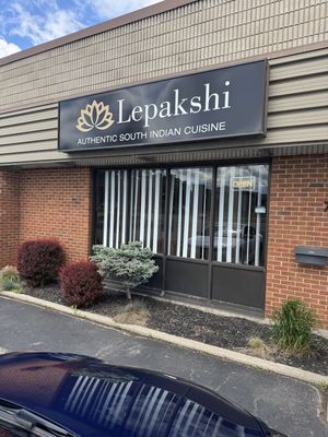 Signage near entrance   at Lepakshi Authentic South Indian Restaurant in Guelph