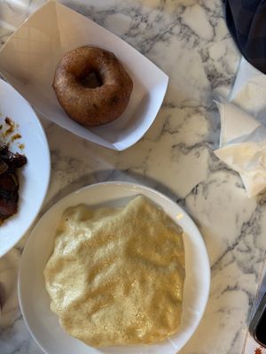 Medu Vada and Papad (um)  at Lepakshi Authentic South Indian Restaurant in Guelph