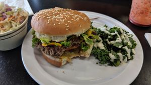 Including the Impossible burger at Avocado Vegan Cafe in Alpharetta