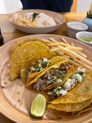 Tacos Mina  at Karuna Vegano in Tampico