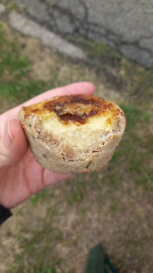 caramelised onion pie 5€ at Mozi Bakes - Pop Up in Amsterdam