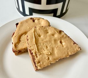 Country loaf with cashew nut butter  at Birch Bakery in Dubai