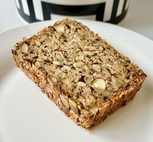 Nut and seed slice  at Birch Bakery in Dubai
