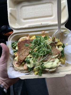 Eggz Benedict  at Seedz Cafe in St Louis