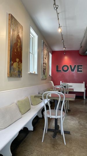 Indoors, it’s nice and cozy. at Seedz Cafe in St Louis