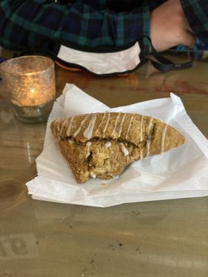 Pumpkin scone  at Seedz Cafe in St Louis