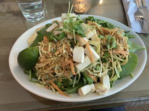Tofu pad thai at Seedz Cafe in St Louis