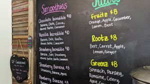 Drinks at Seedz Cafe in St Louis