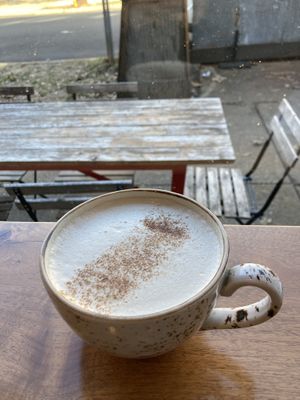Chai tea latte with soy milk  at Seedz Cafe in St Louis
