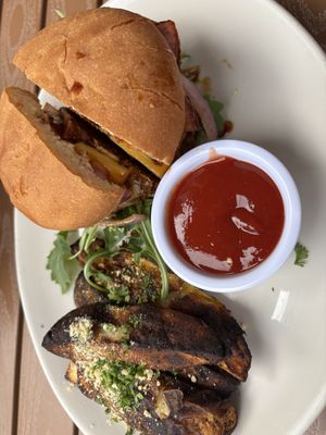 big kahuna burger! at Seedz Cafe in St Louis