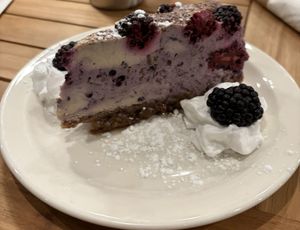 blackberry cheesecake!  at Seedz Cafe in St Louis