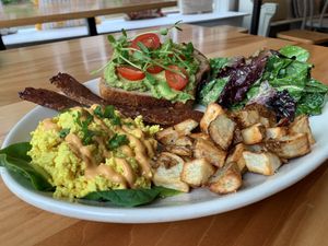Breakfast Plate at Seedz Cafe in St Louis