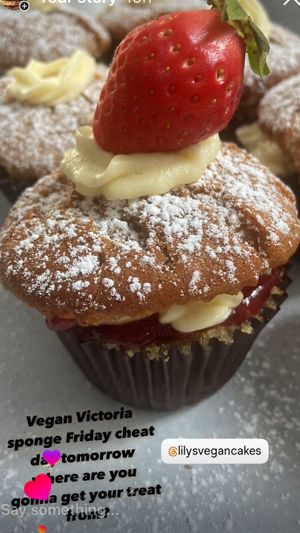 Victoria sponge  at Lilys Vegan Cakes  in Watford