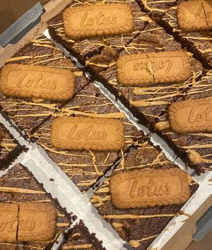 Biscoff brownies  at Lilys Vegan Cakes  in Watford