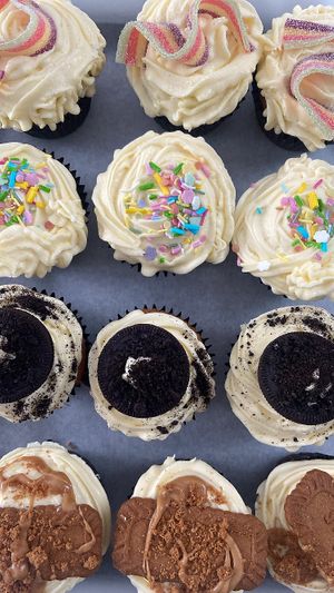Mix of vegan cupcakes  at Lilys Vegan Cakes  in Watford