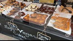 Find us in Watford market opposite number 50  at Lilys Vegan Cakes  in Watford