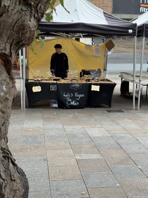 market stall   at Lilys Vegan Cakes  in Watford