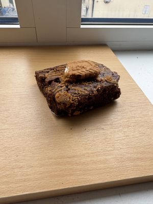 lotus brownie   at Lilys Vegan Cakes  in Watford