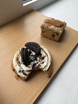 lotus cake and oreo cookie  at Lilys Vegan Cakes  in Watford